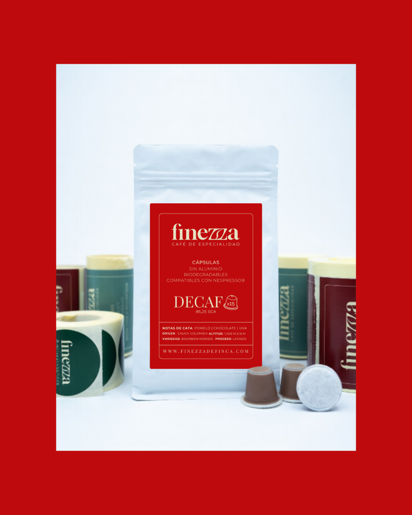 Cápsulas sin aluminio de Café de Especialidad · Descafeinado · Compatibles Nespresso® · Biodegradables · x15